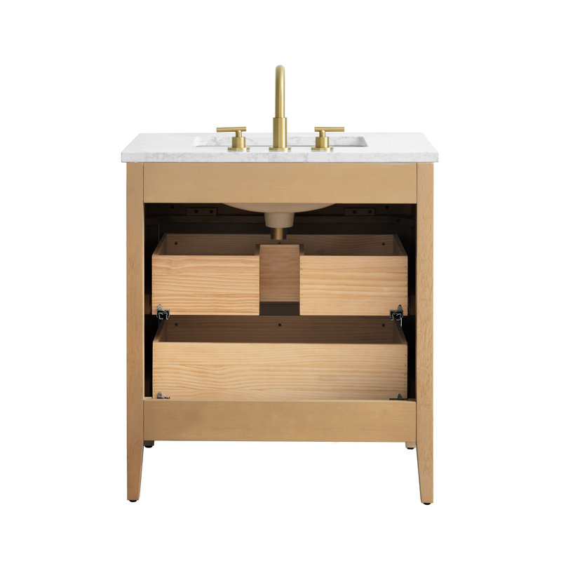 Emma 30" W Single Vanity, Classic Oak