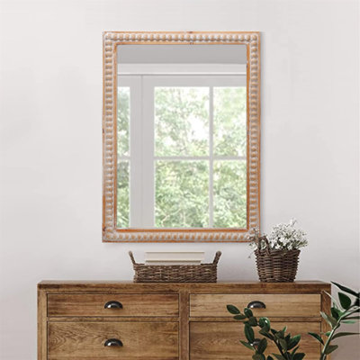 22 po x 30 po avec miroir en bois encadré pour la salle de bain