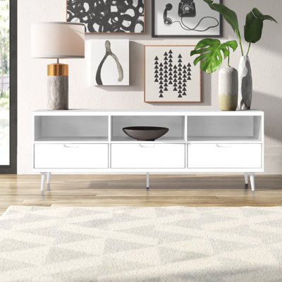Sadie 70" Solid Wood 3-Drawer TV Stand for TVs up to 80"