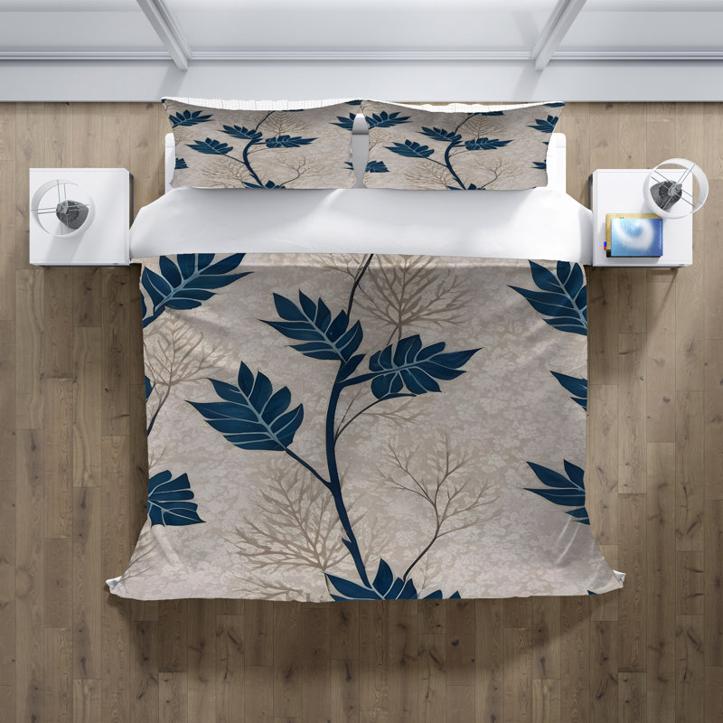 Ensemble de housse de couette , Housse de couette grand + 2 grandes taies décorat