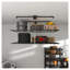 Support de rangement de garage à double couche au-dessus de 4 x 8 pi, support de plafond robuste en acier au carbone, noir