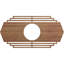 Médaillon de plafond en bois Chrysler-63411847-63411830