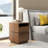 Rotatable Nightstand End Table Bedside Table Night Table 2 Drawer Dresser Wood Nightstand-445995050