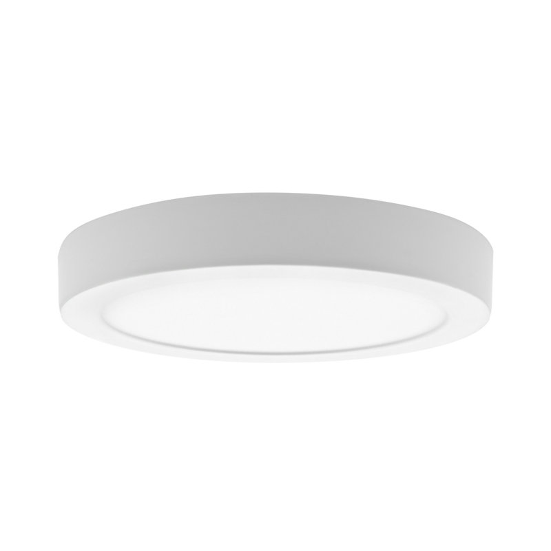 7-Inch Slim LED Flush Mount Ceiling Light - 15W - 1,230 Lumens - 5CCT Selectable (2700K–5000K) - 120V - White Finish – Residential and Commercial Lighting