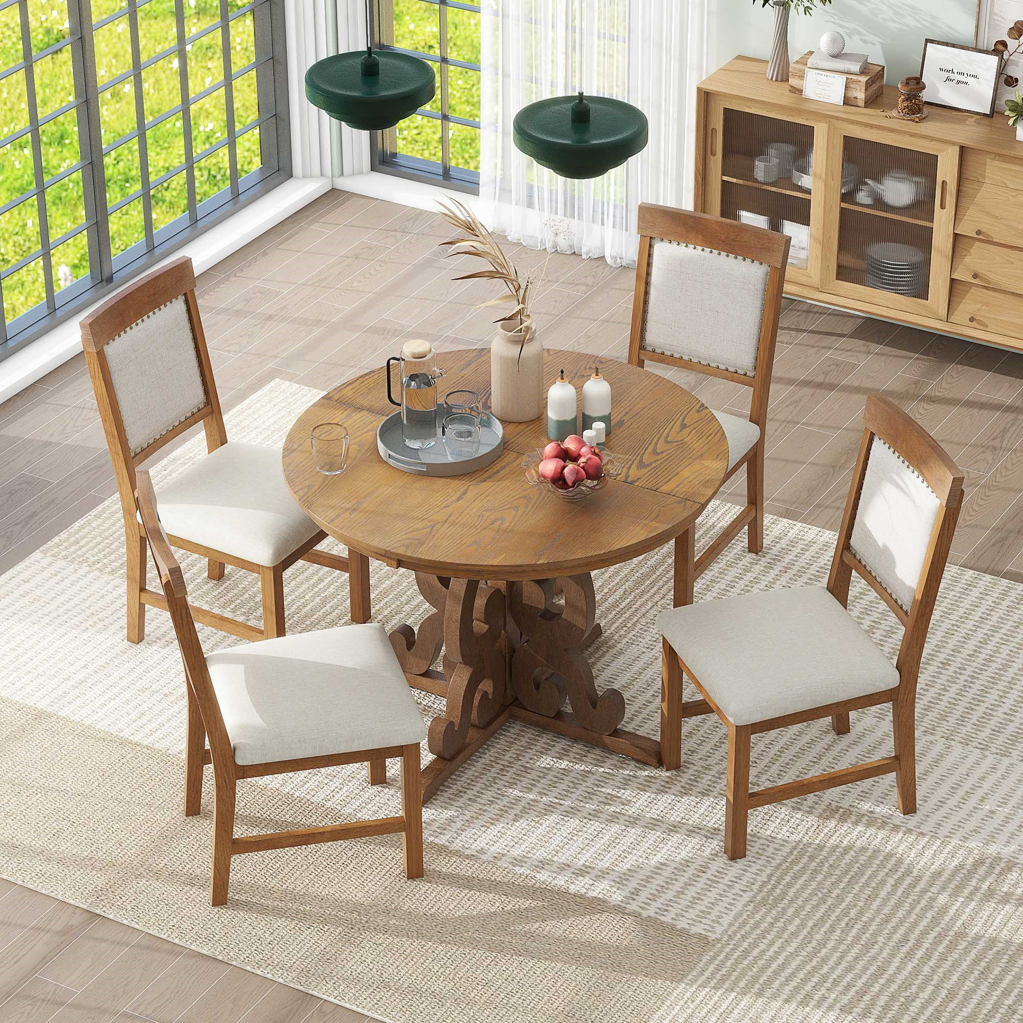 Alcott Hill® 5-Piece Retro Functional Dining Set | Wayfair