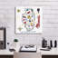  «Illinois» par Farida Zaman, art mural sur toile, 18 po x 18 po-925056645