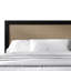 Lit plateforme en bois pleine grandeur avec 2 tables de chevet en noir-129422884-129422885