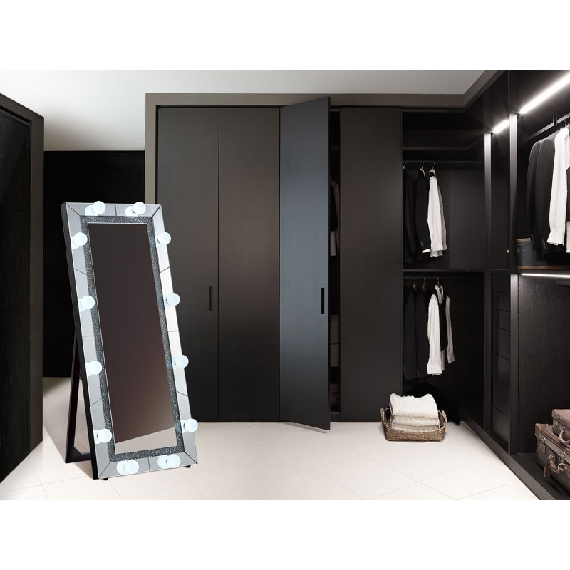 Miroir biseauté lumineux pleine longueur
