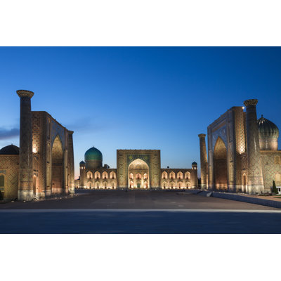 Registan Square In Samarkand by Ozbalci - Wrapped Canvas Print