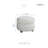 Modern Contemporary Swivel Chair with Ottoman Boucle Fabric Upholstery Solid Wood Living Room Furniture-109063225