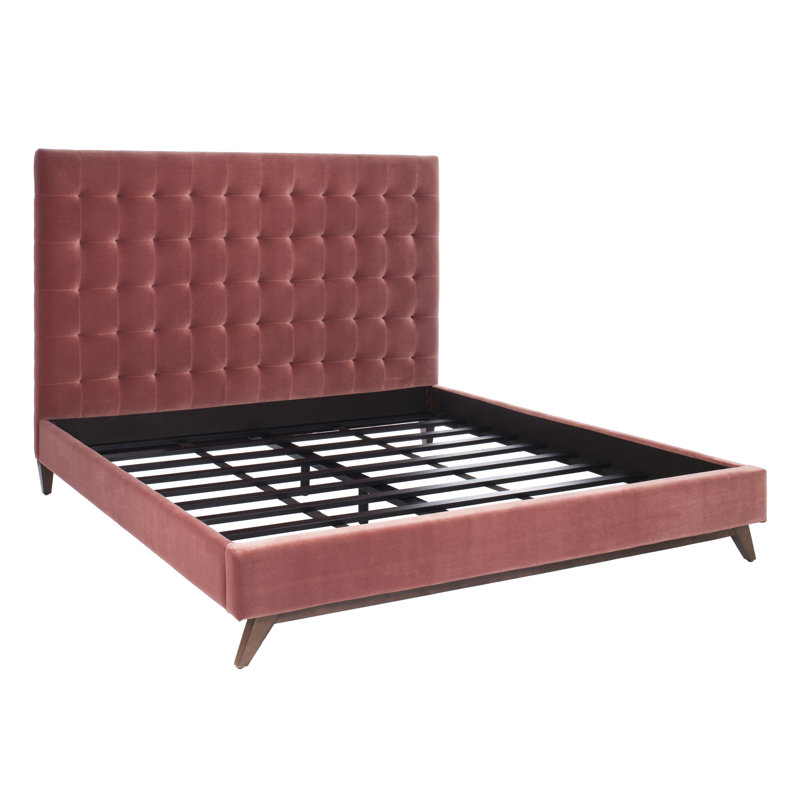 Bunny Upholstered Bed, Dusty Rose, Queen