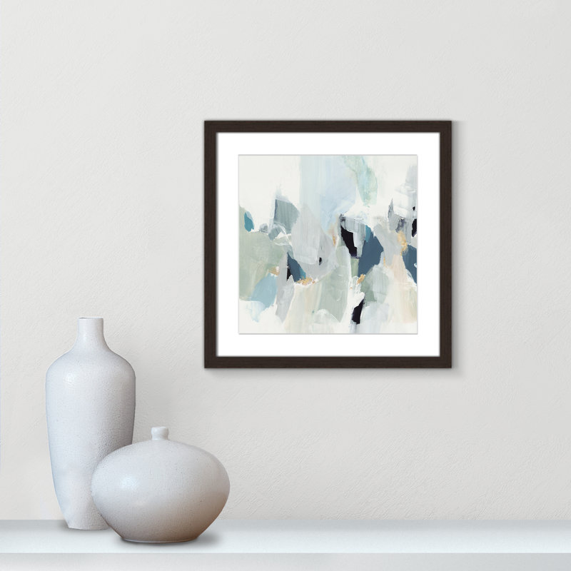 «Little Talks II» par Isabelle Z - reproduction d'art sur toile, H 42 po x l 42 po, Papier dans un cadre photo, Noyer