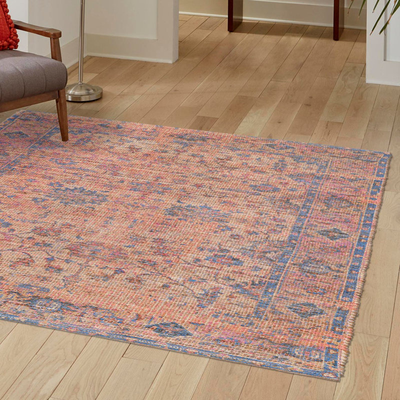 Tapis Watkin - pêche rose, Carré 7 pi 10 po
