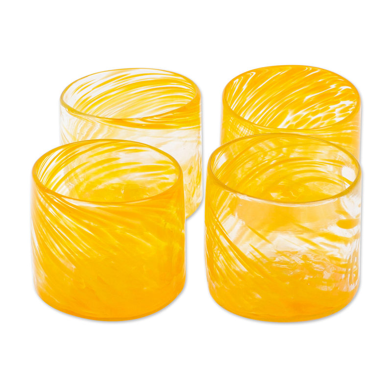 Verres à jus Orren Ellis, Orange