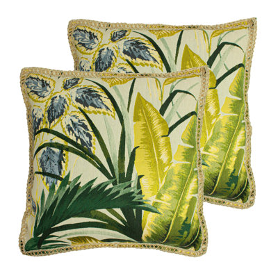 Floral Square Throw Cushion