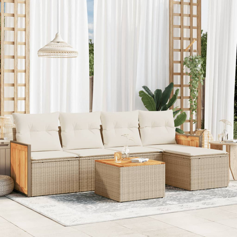 Vidaxl Garden Sofa Set Beige