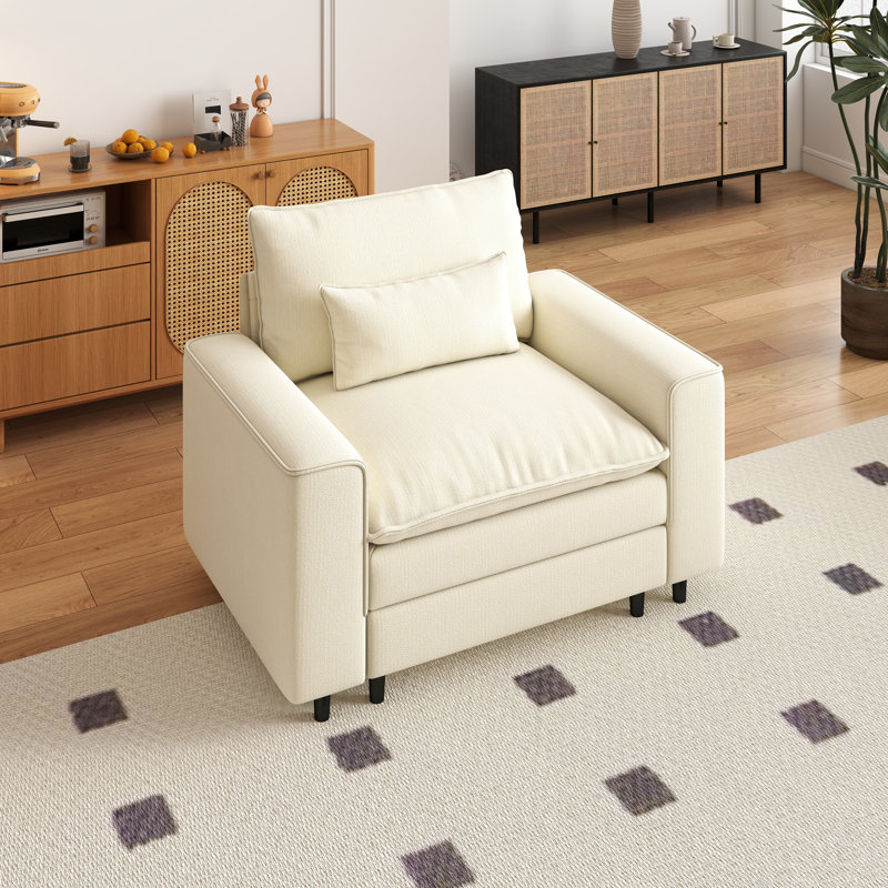 Canapé 52,5 po, Beige