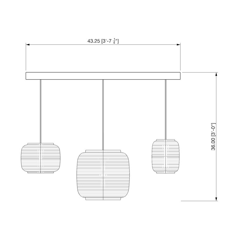 Scraplights Cluster Ausi 3 - Light Chandelier, White