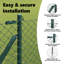 Chain Link Fence With 7 Spike Posts Galvanised Steel-1054384298-1054384295