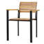 Chaises de salle à manger arrière - et noir, bois, design moderne et stable