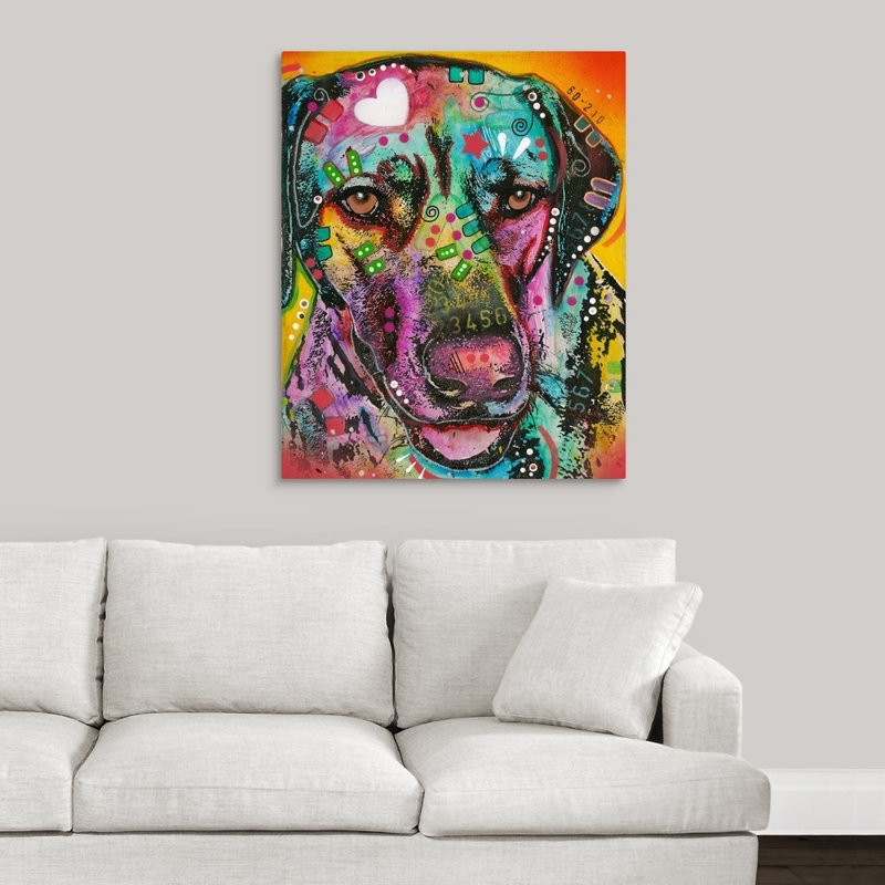 « dog art 16 », reproduction d’impression, Toile, H 20 po x l 16 po x P 1,5 po