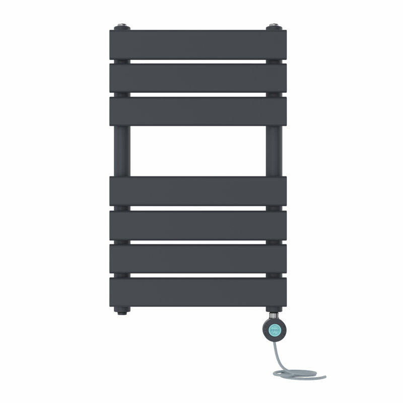 Flat Panel Towel Rail Heated Towel Rails, Anthracite, 65cm H x 40cm W x 6.2cm D