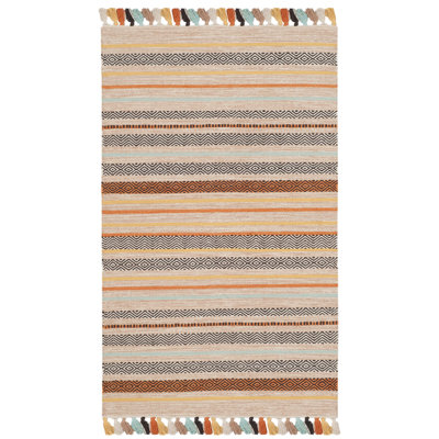 Montauk Hand Woven Cotton Striped Rug
