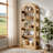 5-Tier Bookshelf, Wooden Bookcase Display Shelf with Arch-Shape-1300089214