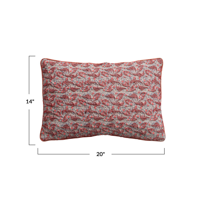 Coussin décoratif en coton et polyester
