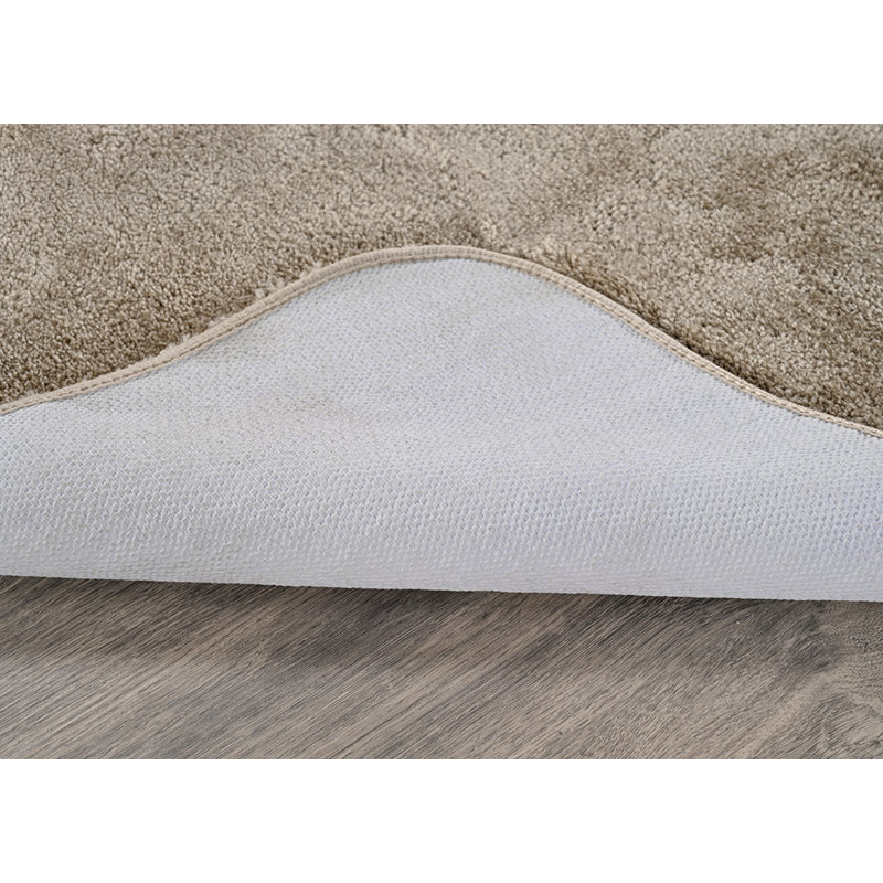 Billy-Dean Nylon 2 Piece Bath Rug Set with Non-Slip Backing, Taupe