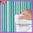 Blue  Vertical Stripes Comforter-130109474