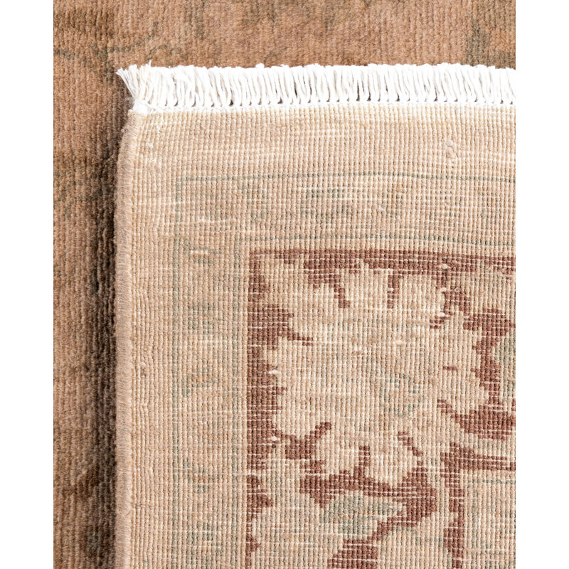 Overdyed One-of-a-Kind 4' 2" X 6' 5" Hand Knotted Area Rug
