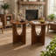 Solid Wood Top End Table-1085632633