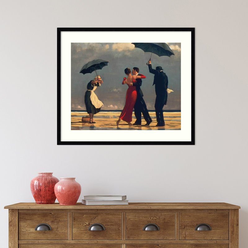 «The Singing Butler» par Jack Vettriano - impression d'un seul cadre, Noir, L 33 po x H 26 po