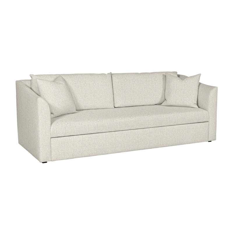 Canapé-lit à accoudoirs évasés 89,5 po Ease, Chenille Crypton® neige Nomad