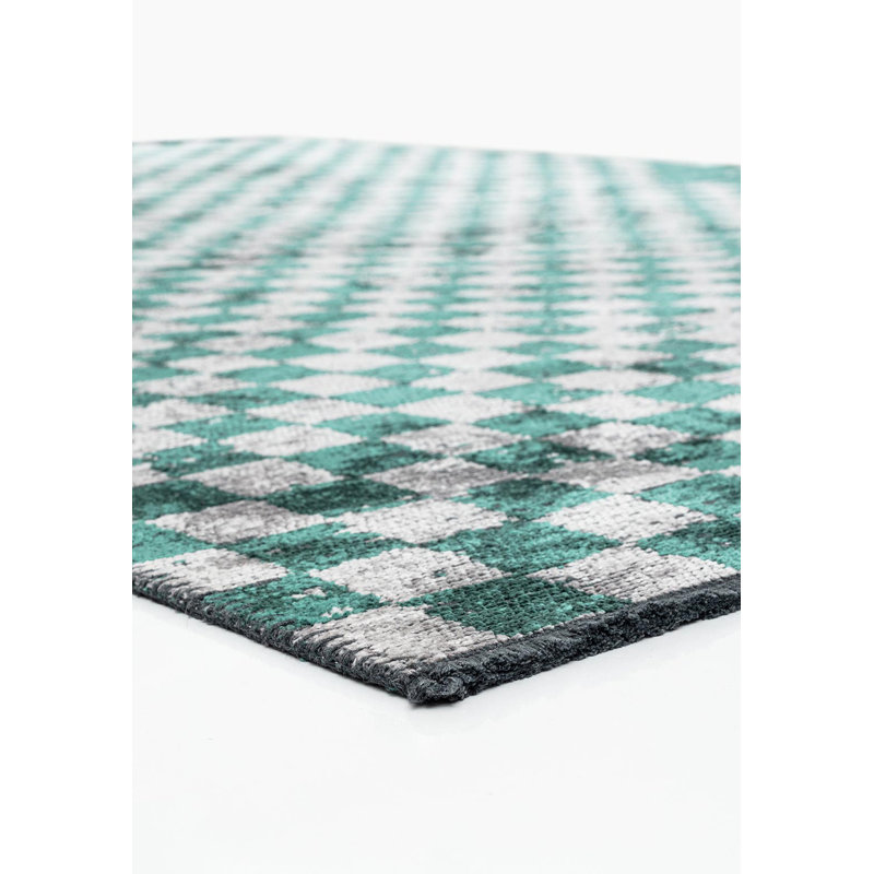Moderniste abstrait à carreaux, Carré 9 pi