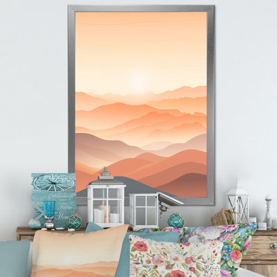 «Bold Sunset Mountain Horizon I», reproduction sur toile