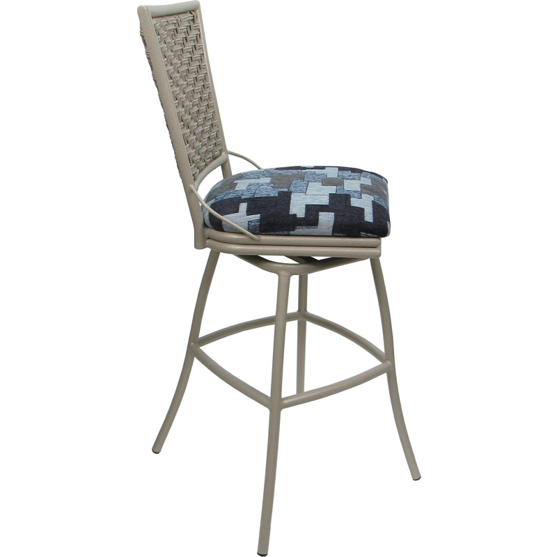 Tabouret de bar pivotant intérieur / extérieur 30 po sans accoudoirs, Beige