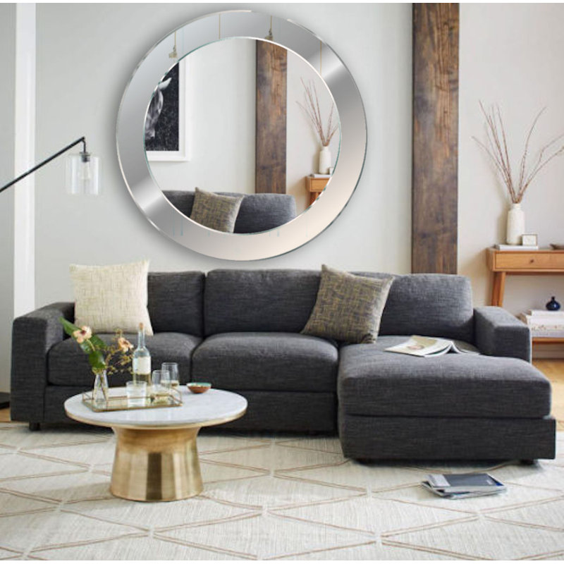 Winters Flat Wall Mirror, Silver