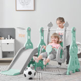 Sapphome Plastic Swing Set with 1 Swing(s) , 1 Slide(s)