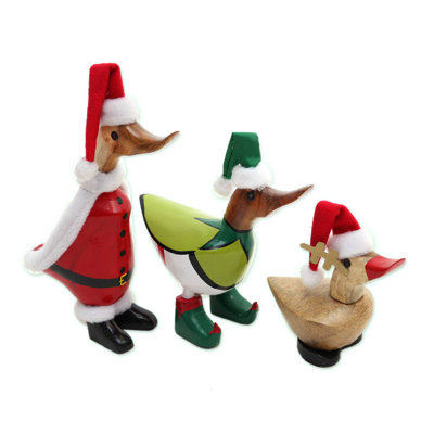 Ensemble de sculptures 3 pièces Santa's North Pole
