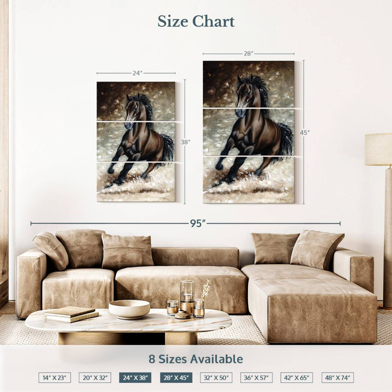 Brampt Frisky Arabian, 38" H x 24" W