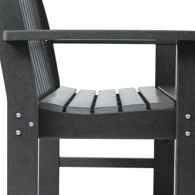Banc de jardin en PEHD Laguna, Gris