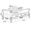 Table basse brune en bois massif brun