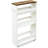 4 Tier Slim Storage Cart With Handle, Slide Out Storage Rolling Utility Cart Mobile Shelving Unit Organizer Trolley-100022611