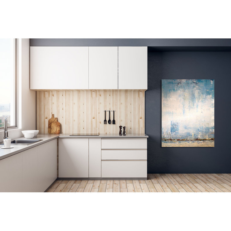 Summer Breeze - Artist Enhanced Canvas Print, Brown Framed Canvas, 40" H x 30" W x 1.75" D