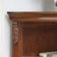 Armoire de coin en bois massif brun