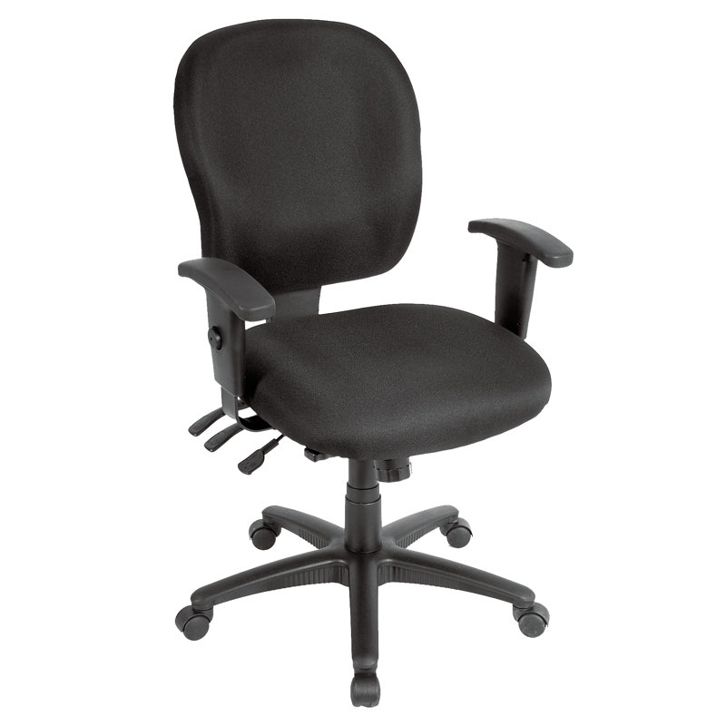 Symple Stuff Ankeny Fabric Task Chair, Black