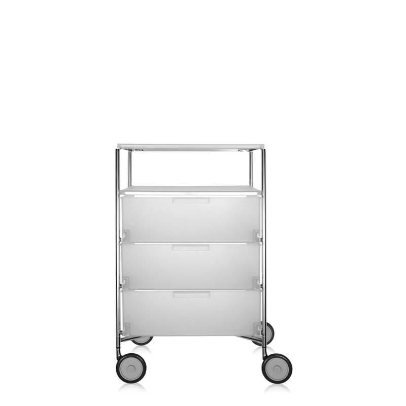 Mobil Drawer Storage, Translucent Ice, 2 Hi, Without Wheels