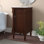 Ensemble de meuble-lavabo simple 19 po avec plateau en marbre Caitlin